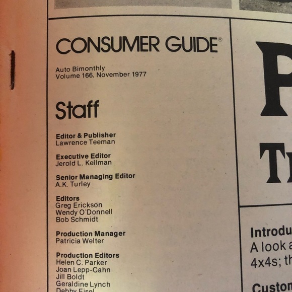 Vintage Consumer Guide Pickup Trucks & 4x4s, 1977, 98 pages - Picture 6 of 10